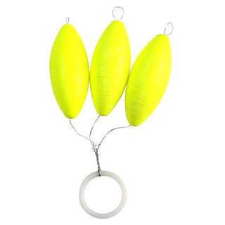 Trout Piloten oval gelb 15mm Inh.3 Stk.