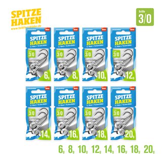 Spitze Haken Gr. 3/0  12 gr.