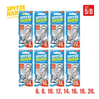 Spitze Haken Gr. 5/0 14 gr.