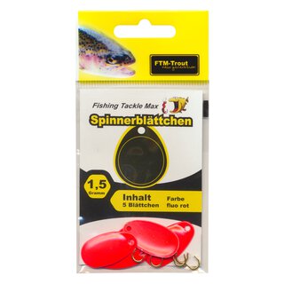 Spinnerbl�ttchen UV Rot 1,5 g