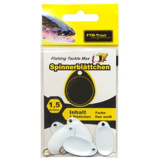 Spinnerbl�ttchen UV Wei� 1,5 g