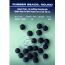 Gummiperlen Schwarz 4 mm