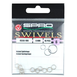 Nickel Splitring  6 mm