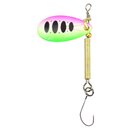 Omura Spinner Einzelhaken 2,9 g Gr�n-Rosa-Ellipse