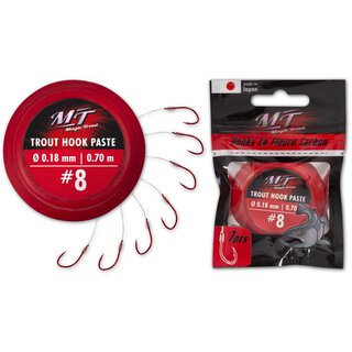 #4 Magic Trout Trout Hook Paste rot �0,22mm 200cm 7St�ck