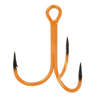 Seika Pro UV Drilling m. Widerhaken Orange/Black Nickel Gr. 10