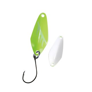 Trout Spoon Moonshine 2,3 g fluogr�n low wei�