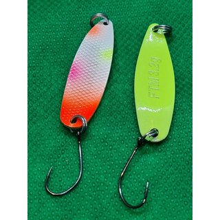 FTM Spoon Hammer 3,2 g Wei�-Orange-Pink-Gelb / Gelb