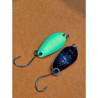 FTM Spoon Dragon 2,5 g Gr�n-Gelb-Glitter / Schwarz