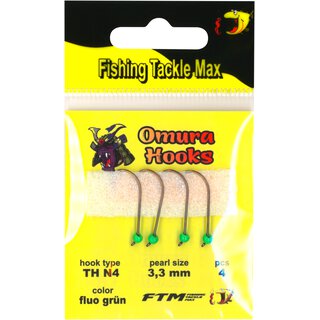 Omura Hook TH N4 fluo gr�n 3,3 mm 0,39