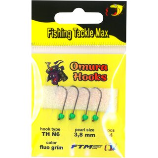 Omura Hook TH N6 fluo gr�n 3,8 mm 0,53