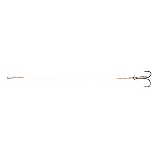 Edelstahlvorfach m. Schlaufe + Drilling #4. 50 cm. 9kg