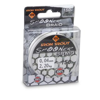 Iron Trout Spooner Braid 0,04 mm White 2,2 Kg Tragkraft